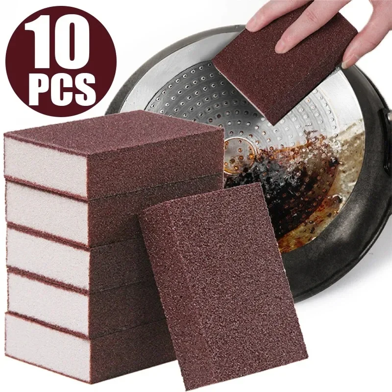 5/10 stücke Nano Schwamm Magische Radiergummis Carborundum Entfernen Rost Reinigung Schwamm Pinsel Küche Topf Gericht Rost Entfernung Emery Sauber reiben Image