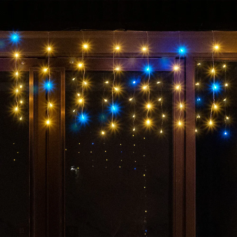 6M/12M LED Eiszapfen Lichterketten Eiszapfen Fee Licht Outdoor Girlande Für Weihnachten Neue Jahr Party Hochzeit garten Terrasse Dekoration Image