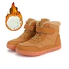 Winter Warme Kinder Schnee Stiefel Breite Kappe Barfuß Schnee Stiefel Mädchen Junge Outdoor Casual Schuhe Kleinkind/Kleine/große Kinder Winter Schuh