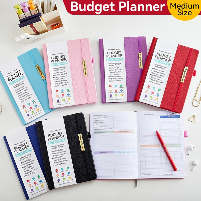 Budgetplaner – Finanzorganisator mit Ausgaben-Tracker-Notizbuch zur Verwaltung Ihres Gelds. Effektives Budgetierungstagebuch/Finanz Image