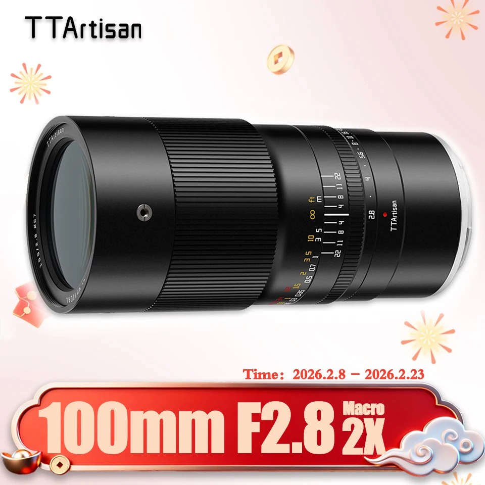 TTArtisan 100 mm F2,8 Makro 2x Objektiv für Insektenfotografie mit Sony E Fuji XF GFX Canon RF EF Nikon Z F L Mount Z6 XT100 Image