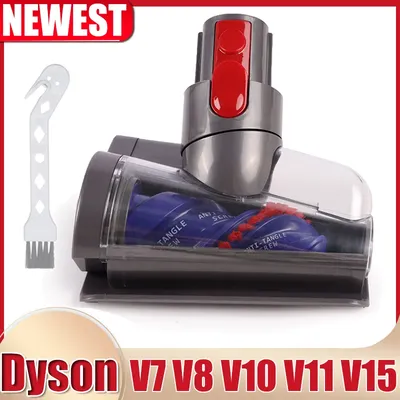 Upgrade Anti-Tangle Mini motorisierter Bürstenkopf für Dyson V7 V8 V10 V11 V15 Staubsauger, geeignet Image