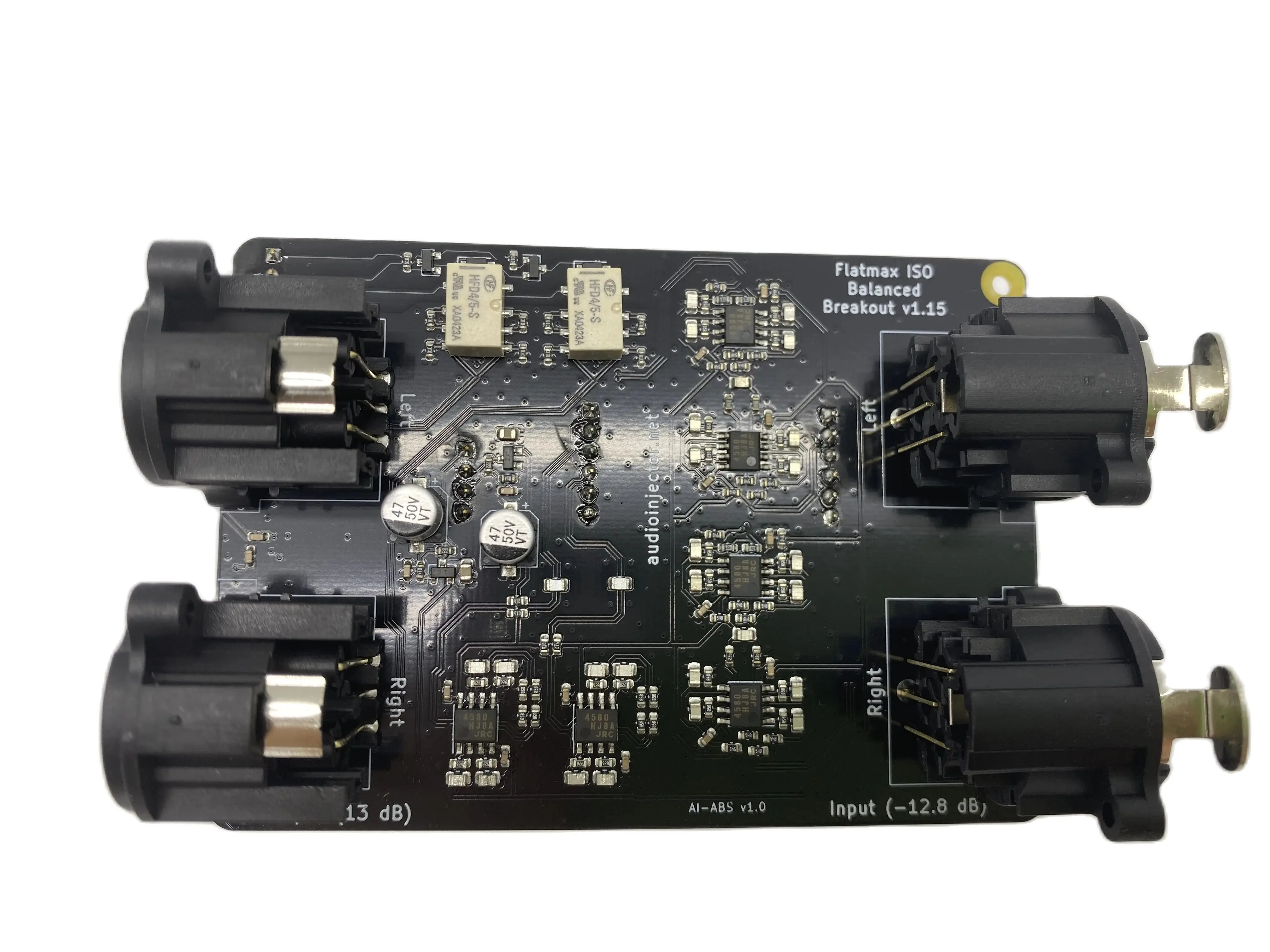 Audio Injector Symmetrische xlr Vorverstärker-Soundkarte für Himbeer-Pi-HiFi-DAC-Audiokarten-Erweiterungs karte für Himbeer-Pi Image