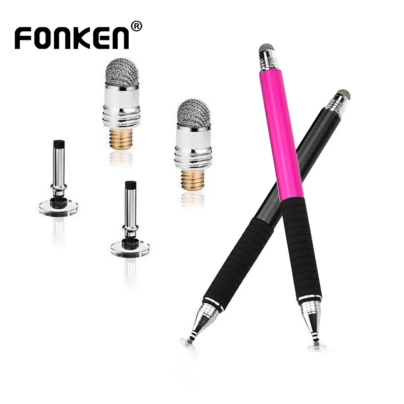 Fonken Touch Pen Spitze Stylus Stift Leitfähige Touch Sucker Faser Spitze Für Tablet Stift Zubehör Kapazitiven Bildschirm Stift Geschriebene Tipps Image