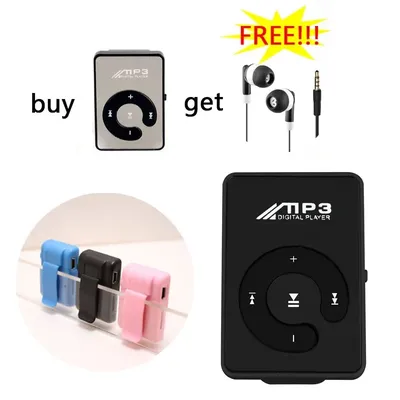 Portable Mini USB MP3 Player HiFi Music Media Player Support Micro TF Card Expandable Up to 16GB