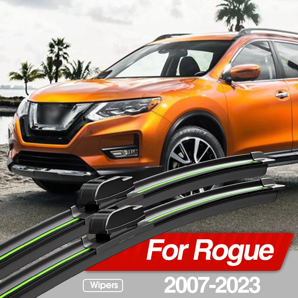 Für Nissan Rogue 2007-2023 Frontscheibe Wischer Klingen 2 stücke Windschutzscheibe Fenster Zubehör 2008 2014 2016 2017 2020 2021 Image