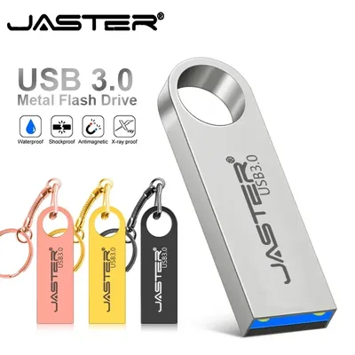 JASTER Metall USB 3.0 Flash-Laufwerk 128 GB 64 GB 32 GB Flash-Disk Neuankömmling Pen-Laufwerk 16 GB Image