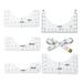 DANMENG Ruler Hot Sale! Crewneck T Shirt Alignment Ruler Pvc Sewing Collar Measuring Clothes Tool Ruler Set Crewneck T Shirt Centering Ruler