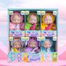 4 Inch Mini Baby Dolls 6pcs Set Realistic Baby Dolls Toys with Cute Handmade Doll Clothes for Suitability Kids 3 and up