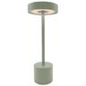 Lampe de table sans fil touch led roby olive Vert olive Aluminium H30cm