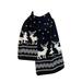 Daily Wear Creative Gift Wool Sweater Women Camping Scarf 1 PCS Christmas Winter Knitted Scarf Female Double Sided Christmas Scarf Reindeers Snow Soft Warm Long Scarf Christmas Warm Scarf Wi