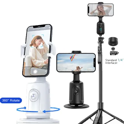 Phone Holder Follow-up Gimbal Auto Face Tracking Phone Holder Stand Mini Selfie Stick Vlog