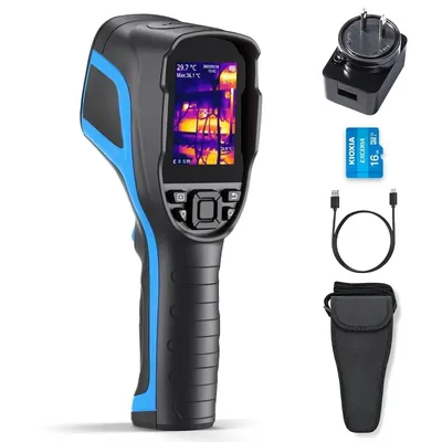 TC004 Thermal Imaging Camera, 256 x 192 IR High Resolution 12-Hour Battery Life Handheld Infrared