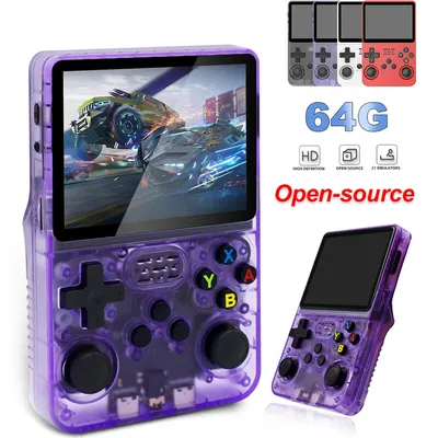 R36S Retro Gaming Console Handheld Game Consoles Classic Games Linux System 3.5'' IPS Screen