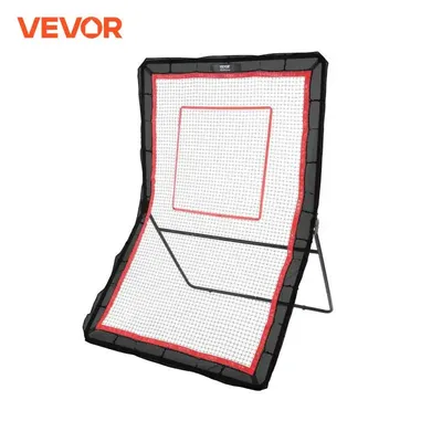 VEVOR Lacrosse Rebounder for Backyard 5x7 Ft Volleyball Bounce Back Net Baseball Softball Return