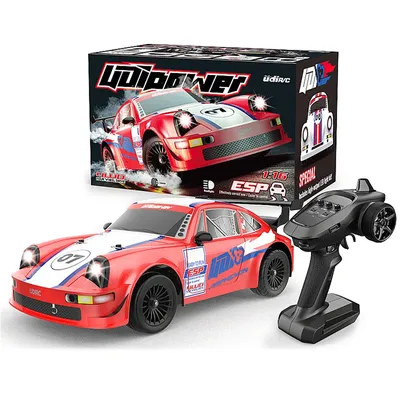 UDIRC 1607/PRO RTR 1/16 RC Car High Speed 2.4G Brushless 4WD Drift Car LED Light ESP RTR Remote