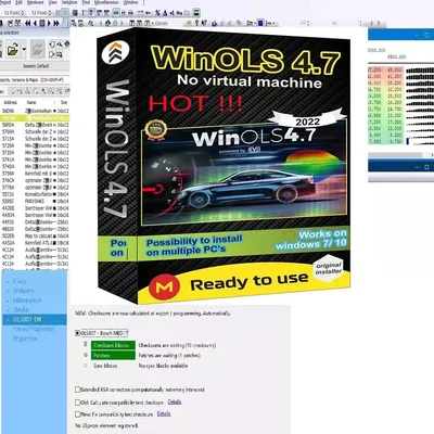 WinOLS Damos 2021+WinOLS 4.7 With Plugins Vmware +ECM TITANIUM 1.61+ IMMO SERVICE Tool 1.2+ ECU