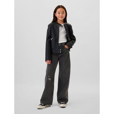 Gap Black Low Waisted Wide Leg Jeans (5-13yrs)