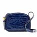 J. Crew Bags | J.Crew Devon Camera Bag In Croc Embossed Leather | Color: Blue | Size: Os