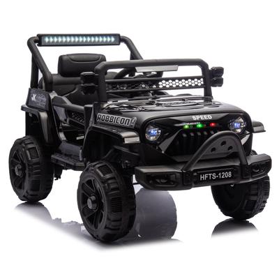 12V Dual Motor Ride-On Electric Truck with Parental Remote, Early Education, MP3, Bluetooth, LED Lights for Kids 3+