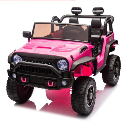 Two-Seater 24V Ride On Truck Car with Parental Control, 200W Motors, Adjustable Speed, LED Lights, MP3, Bluetooth, For Kids