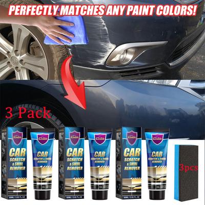 TEMU 3 Pack Car Scratch And Swirl Remover Paste - Exterior Decoration Paint Repair And Polishing Cream - Universal Color Match Formula For -up And Restoration