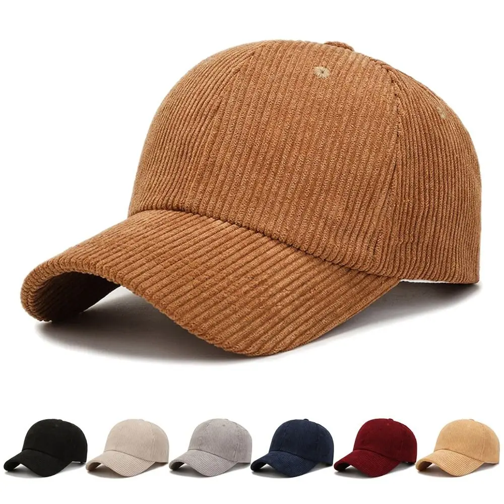 Unisex Vintage Baseball Hut Frühling Herbst Cord Baseball Kappe Einstellbare Hip Hop Cap Frauen Männer Outdoor Kappe