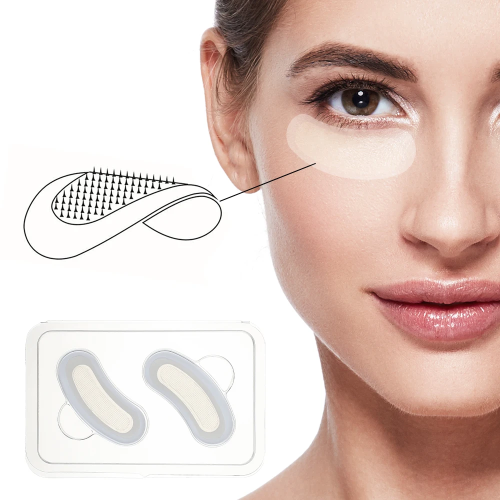 Hyaluronsäure Mikronadel Augenklappen Maske für Anti Aging Augenringe Feuchtigkeitsspendende Unter Augen Gel Pads Hautpflege Image