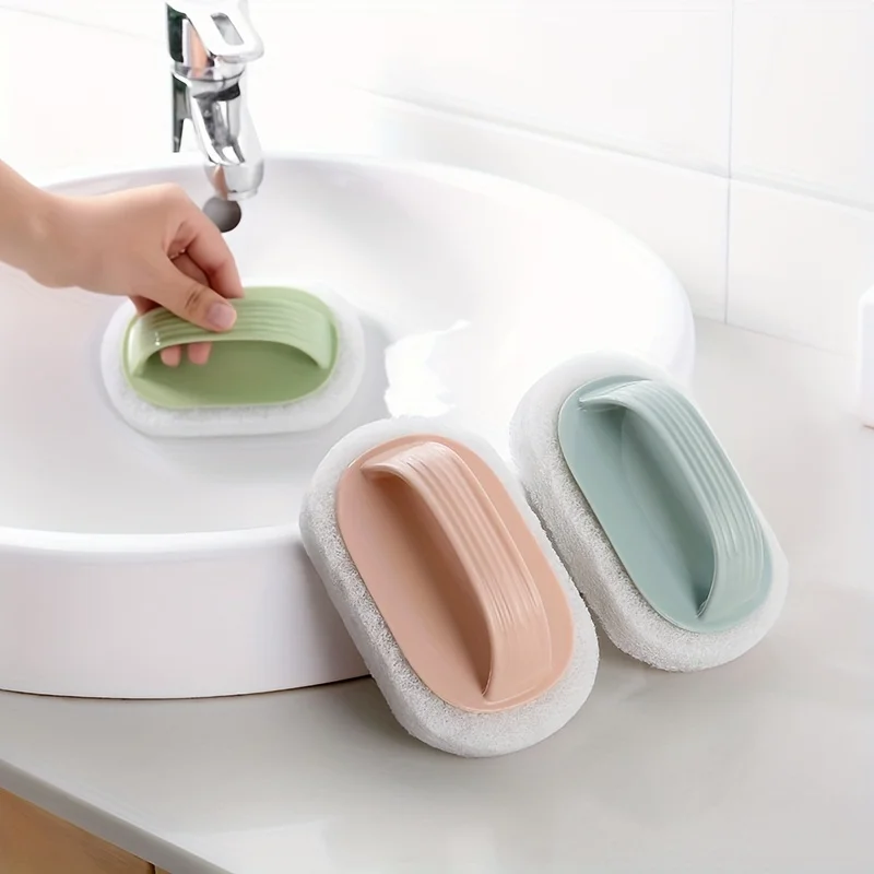 Mehrzweck Bad Badewanne Waschbecken Reinigungs bürste Toilette Küche Glas Wand reiniger Schwämme Bürsten Reinigungs werkzeug Image