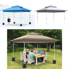 Gazebo tenda a baldacchino Pop-up per esterni 3.6x3.6m con tende e riparo per Patio, feste e cortile 12 'x 12' rifugio istantaneo pieghevole