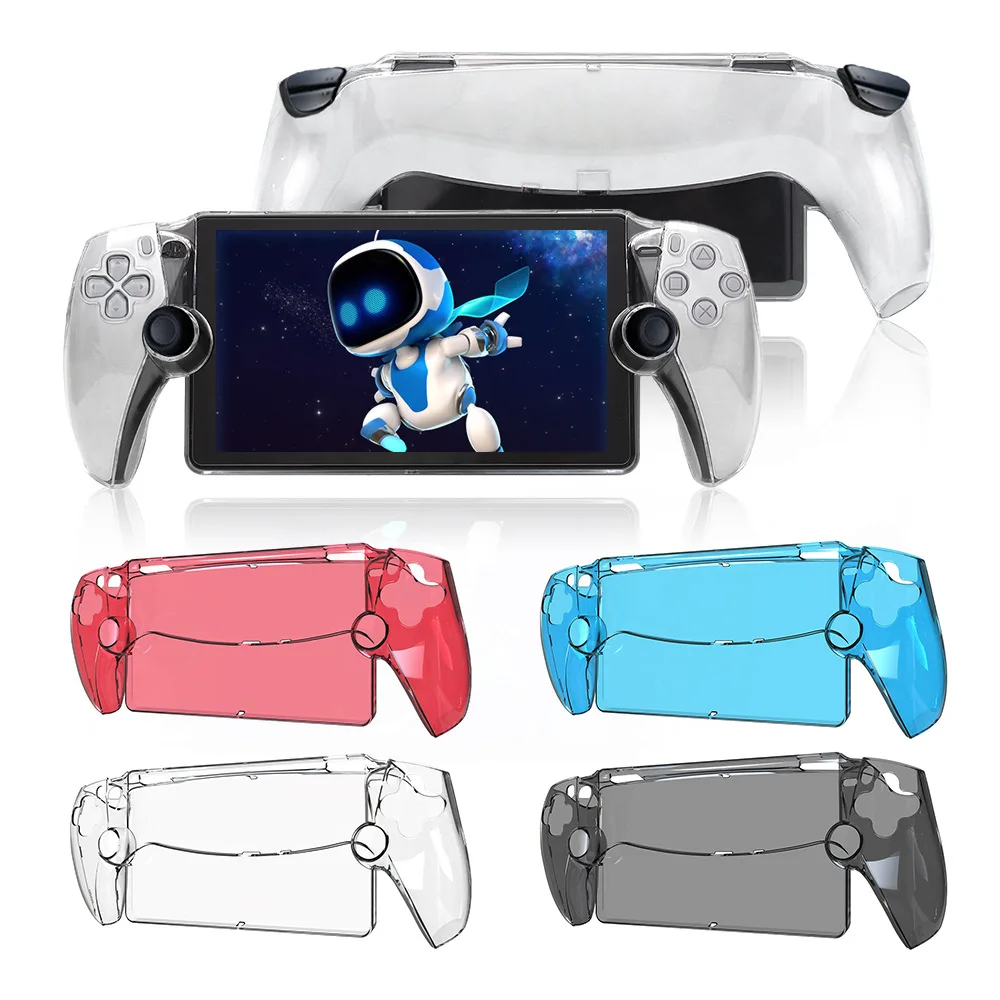 Für ps5 portal transparente schutzhülle kratz feste pc-spielkonsole controller hülle für playstation 5 portal zubehör Image