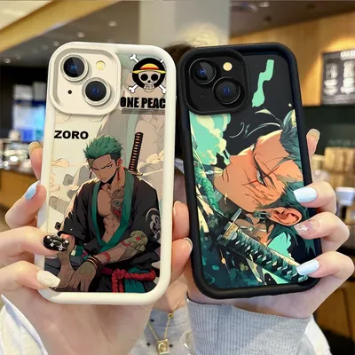 O-One Piece Roronoa Zoro Phone Cases for iPhone 16 15 14 13 12 11 Pro Max 16 15 14 8 7 Plus X XS Max