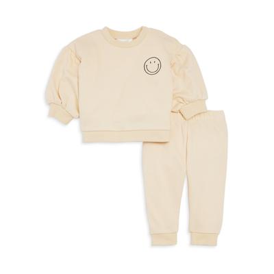 Bloomie's Baby Girls' Happy Top & Pants Set - Baby - Cream