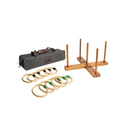 Elakai Acacia Wrangler Ring Toss Game - Ages 11+ - Natural Acacia Wood