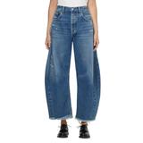 Citizens of Humanity High Rise Wide Leg Horseshoe Jeans in Magnolia - Magnolia