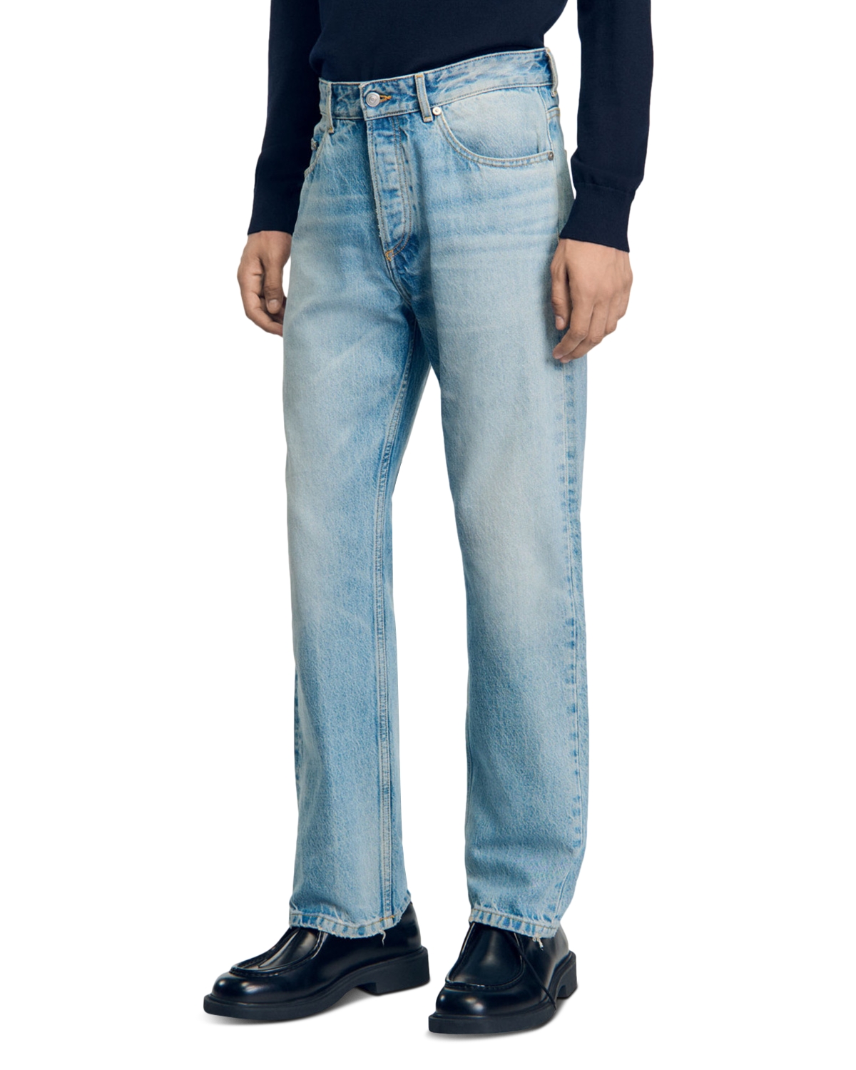 Sandro Stonewashed Jeans in Light Blue - Light Blue