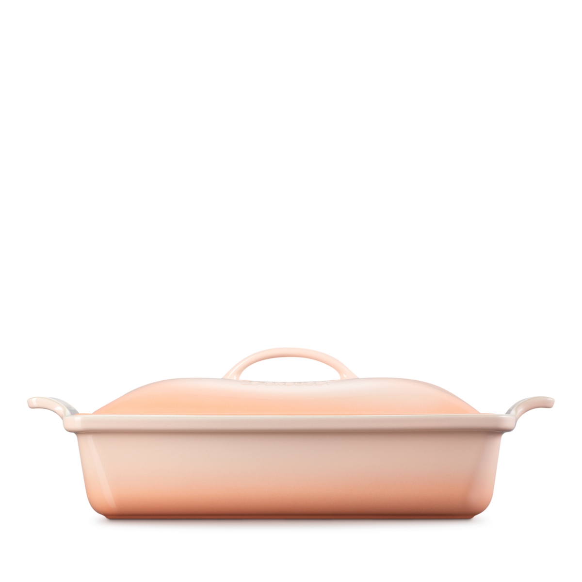 Le Creuset Stoneware 4 Quart Covered Rectangular Casserole - Peche