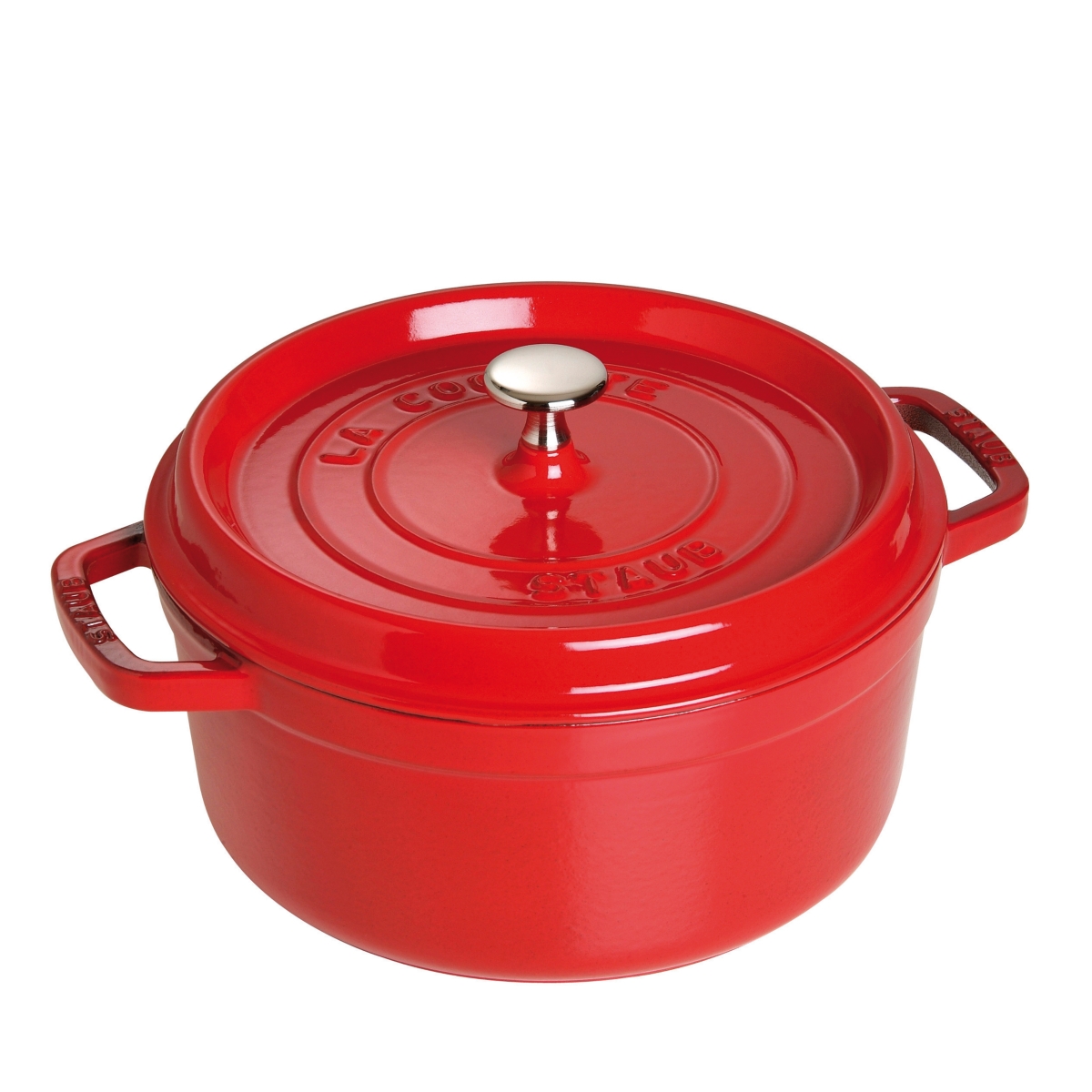 Staub Round Cocotte, 9 Quart - Cherry