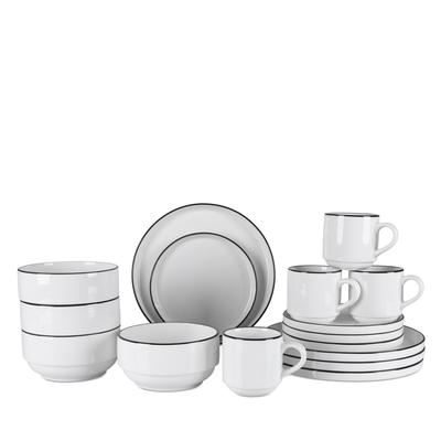 Bia Cordon Bleu Stackable 16 Piece Dinnerware Set - Cream
