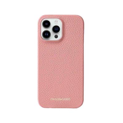 Maison de SABRE Leather Phone Case (iPhone 15 Pro) - Pink Lily