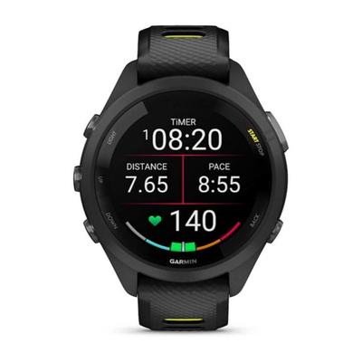 Garmin Forerunner 265S, Black/Amp Yellow Watch / Fitness Tracker - Black