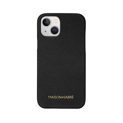 Maison de SABRE Leather Phone Case (iPhone 13) - Black Caviar