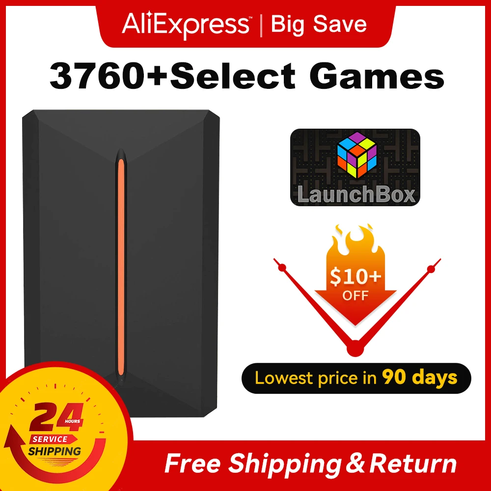 3760+ 3D/AAA-Spiele für PS4/PS3/PS2/Switch/WII/WIIU/N64/DC usw. Tragbare 500-GB-Launchbox externe Gaming-Festplatte für Windows-PC Image