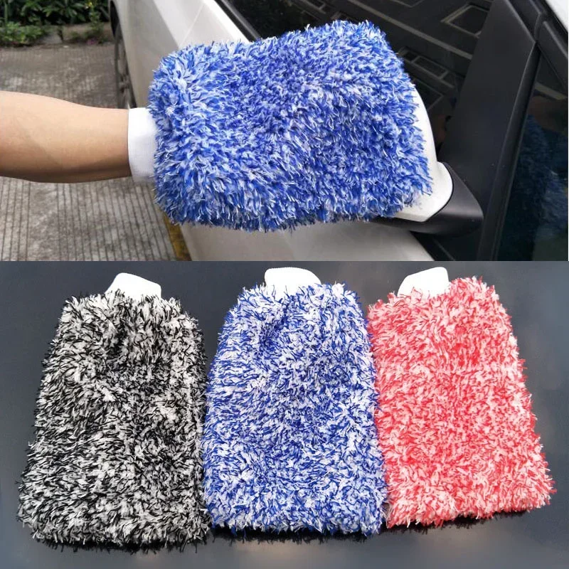 Auto Maximum Mitt High Density Auto Wash Tuch Ultra Super Absorbancy Auto Schwamm Plüsch Handschuh Mikrofaser Reinigungstuch Image