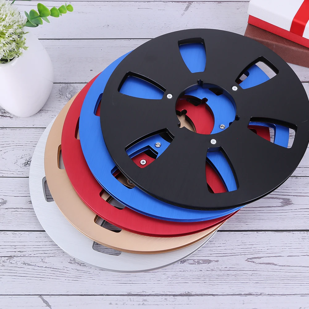 10,5 Zoll leere Bandspule nab Nabe Rolle-zu-Rolle-Recorder 6-Loch-Zubehör für leere Aluminiums ch eiben für Studer revox/teac/basf Image