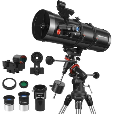 150EQ Reflector Telescope for Adults Astronomy Beginners, Manual Equatorial Professional Telescopes