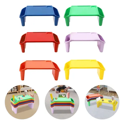 6 Pcs Kids Lap Desk Tray, Lap Desks, Lap Desk Tray for Writing Eating Game Classroom