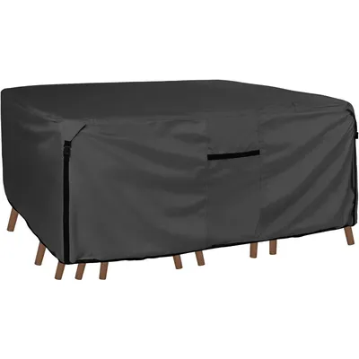 600D Tough Canvas Heavy Duty Rectangular Patio Table and Chair Cover - Waterproof Outdoor General