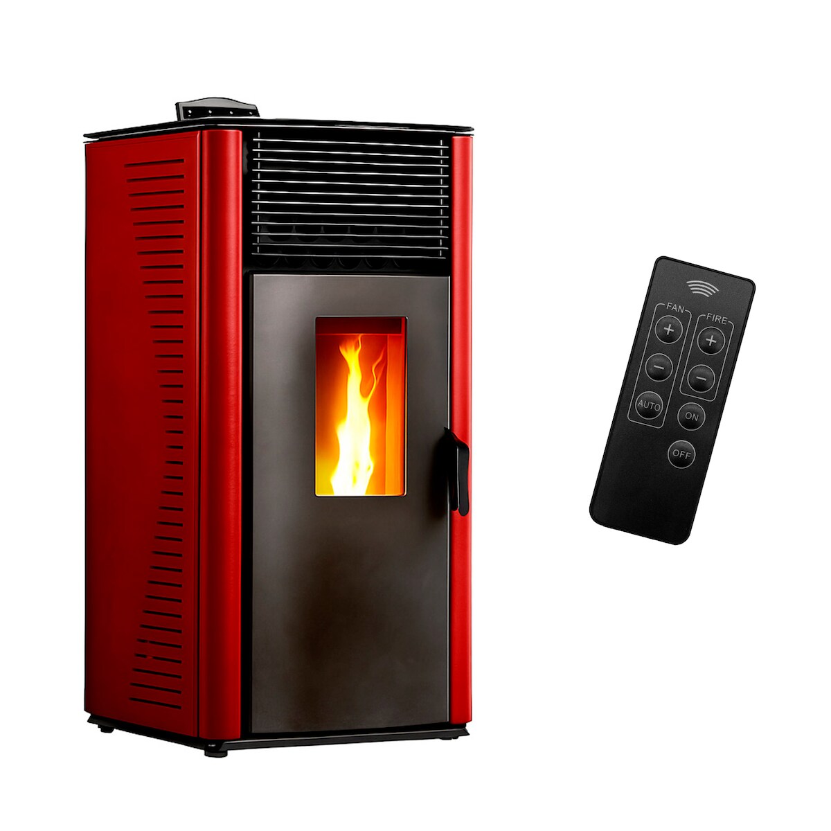 Luft- Pelletofen Anita 15 kW Sannover Bordeaux Image