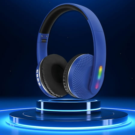 kkbbma under $5 Bluetooth Headphones Over-Ear - Headphones Premium Noise Canceling Overhead Headphones Wireless Bluetooth Headset Subwoofer Mobile Computer Game Music Sports Game Headphones